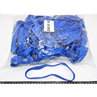 Progom - Gomas Elasticas - 200(ø127) mm x 15mm x 3mm - Azul - Ultra grueso-resistante - Bolsa de 1kg